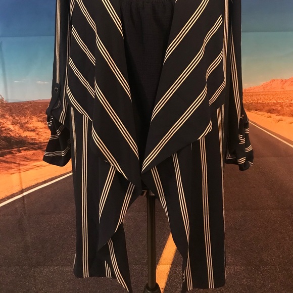 Navy striped jacket - Picture 11 of 16